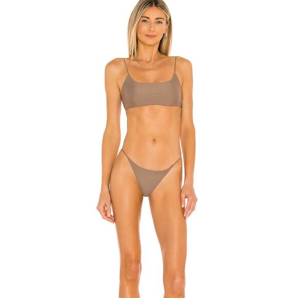 Micro Bare Minimum Bikini Bottom SMALL in Nude JADE SWIM NWT - Picture 4 of 8